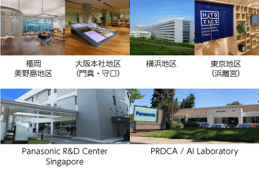 各拠点の研究所外観